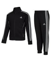 Adidas Little Girls Zip Front Glam Event Tricot Jacket and Joggers Set - $28.05