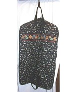 VERA BRADLEY Garment Bag Fishing LURES BLACK Retired Travel Rare Zipper ... - $92.62
