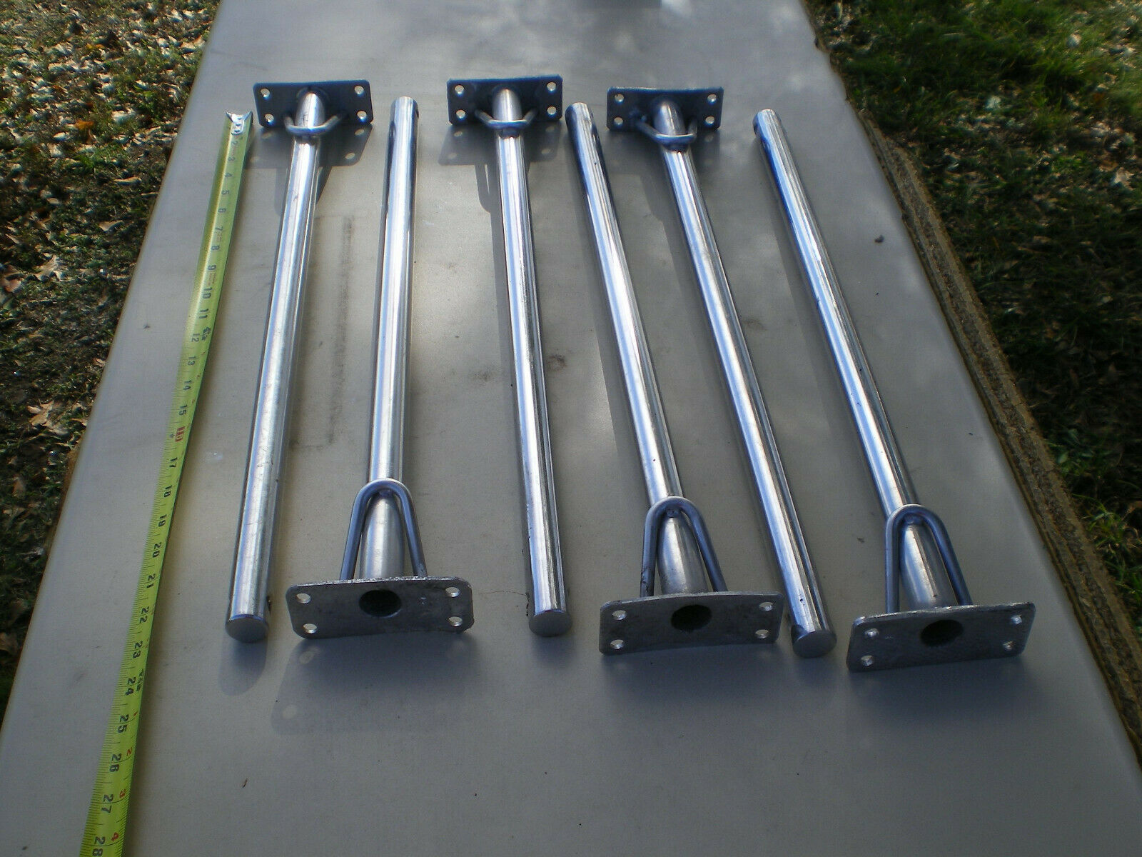 SET OF 6 SINGLE LINE LIFELINE STANCHIONS Sailing Rigging & Fittings