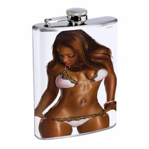Belize Pin Up Girls D2 Flask 8oz Stainless Steel Hip Drinking Whiskey - $13.95