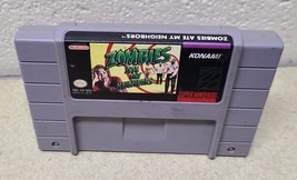 Zombies Ate My Neighbors Super Nintendo SNES 1993 Game Cartridge Only Authentic image 1