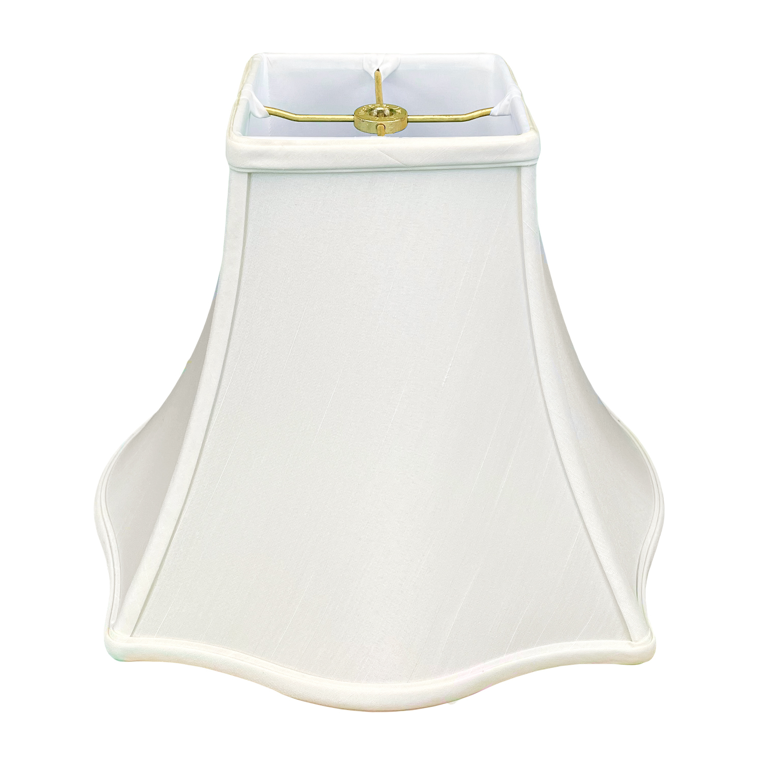 Royal Designs Fancy Square Bell Basic Lamp Shade, White, 6 x 14 x 11.5