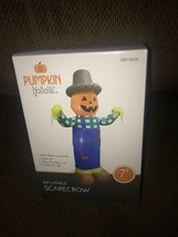 New Halloween 7&#39; Airblown Lighted Scarecrow Yard Decoration - $79.19