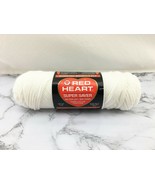 Vintage Red Heart Super Saver 3 oz Acrylic Yarn - 1 Skein Color White #311 - $6.60