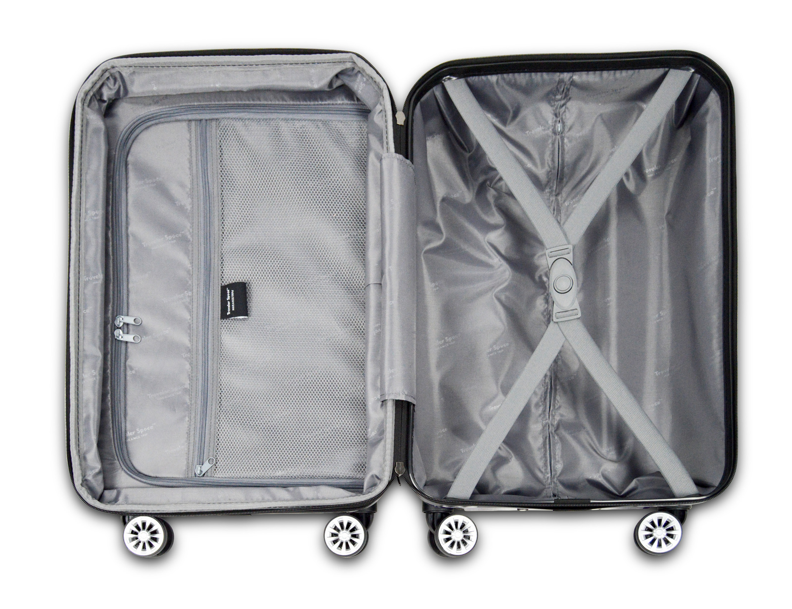 Traveler Space New Horizon 3PCs PC Hardshell Expandable 360 Spinner Luggage Set purple