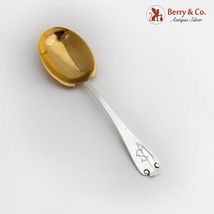Flemish Berry Casserole Spoon Gold Wash Bowl Tiffany Co Sterling Silver ... - $242.40