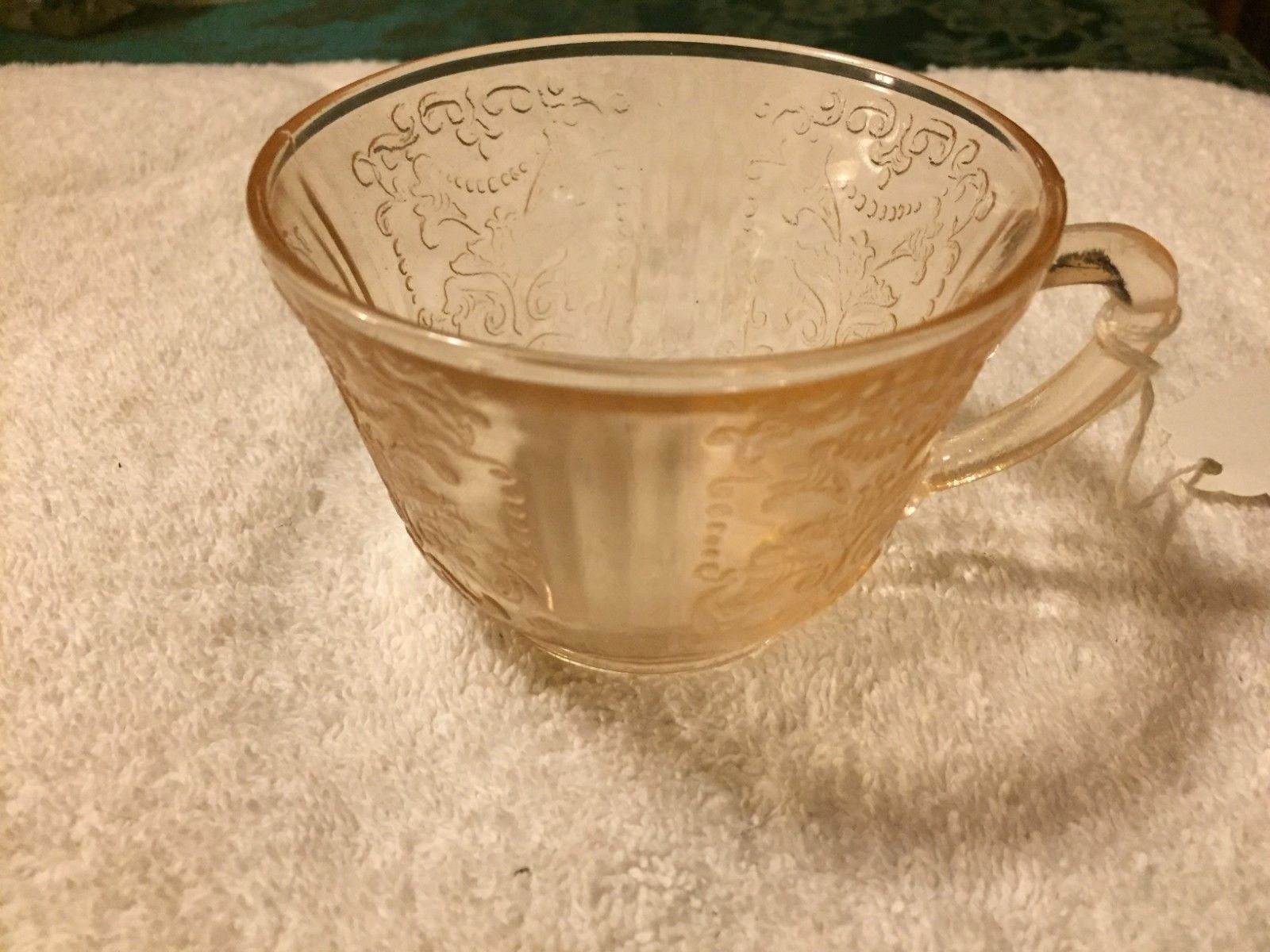 Federal Madrid Tea Cup 1932 Original Collection Amber Depression Glass