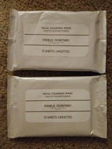 NEW!!! Merle Norman Cosmetics Facial Cleansing Wipes Makeup Remover 2x 12ct - $17.65