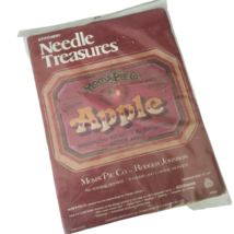 Needle Treasures Mom&#39;s Pie Co Apple Crewel Stitchery Kit Wool Yarn 11&quot; x... - $14.85