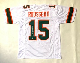 GREGORY ROUSSEAU AUTOGRAPHED COLLEGE STYLE JERSEY w/ JSA COA #SD14808 image 2
