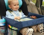 Car Seat Organizer Storage Waterproof Travel Tray Safety Table Snacks Toy Holder