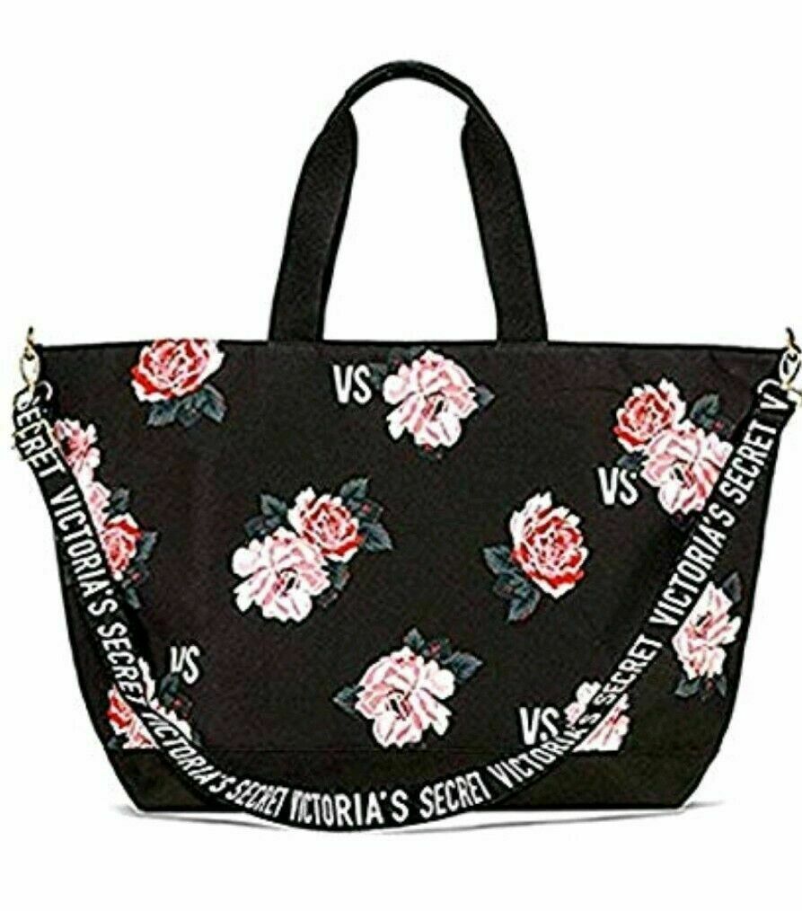 victoria secret floral weekender bag