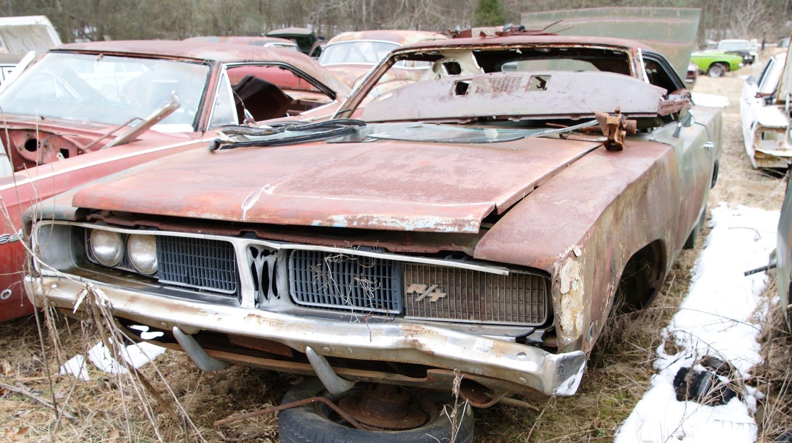 Dodge Charger 1969 разбитый