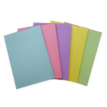 Quill Office Ruled Bond Pad A4 Assorted Colours (5pk) - $42.09