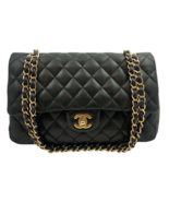 CHANEL Black Classic Double Medium Flap Quilted Shoulder Bag - $7,850.00