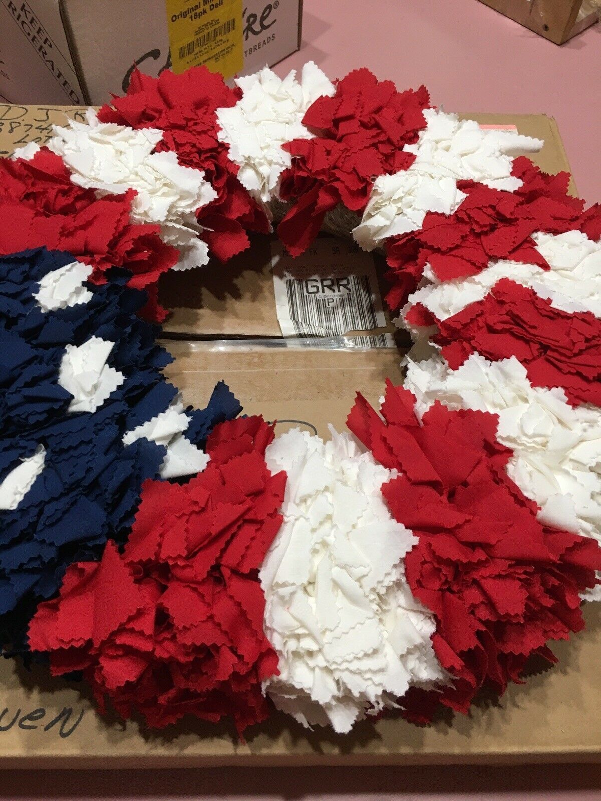 Primary image for USA Red White And Blue Wreath Veteran