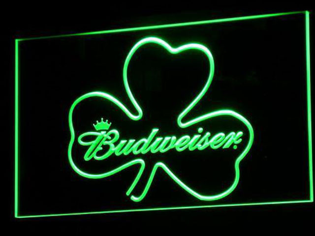 Budweiser Shamrock LED Neon Sign home decor crafts