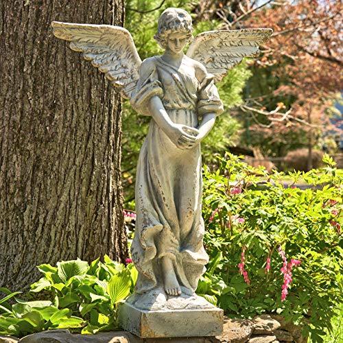 Zaer Ltd. Large Magnesium Angel Statues (Outdoor Safe) (45 T Standing ...