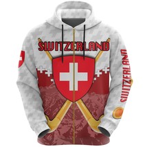 Switzerland Mountain All Over Zip-Hoodie - Alphorn With Coat Of Arms Th4 - $45.99+
