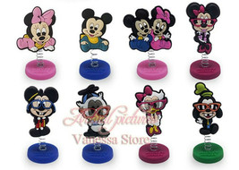 Disney Mickey, Minnie Mouse Birthday Cake Topper (Set Of 8pc) 1/4&quot; X 1-1/2&quot; - $10.99