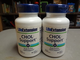 Life Extension Chol Support Lipid Support (2) Bottles Exp 2017 New - $24.00