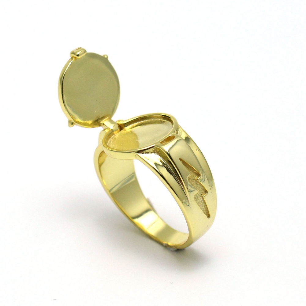 The Flash TV Flash Ring 925 Sterling Silver Ring 18K Gold Plated US