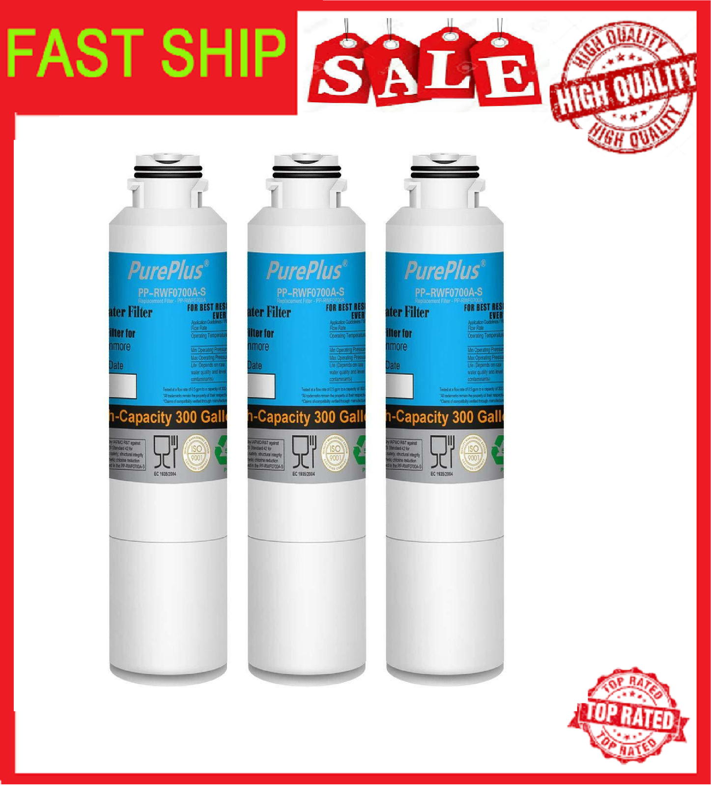 Water filter Replacement for Samsung RF263BEAESR, RF263BEAESR/AA ...