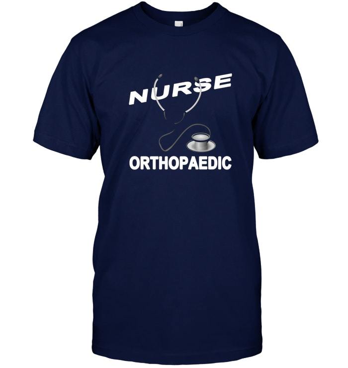 Orthopaedic Nurse Shirt Funny Birthday Black Cotton Tee Vintage Gift ...