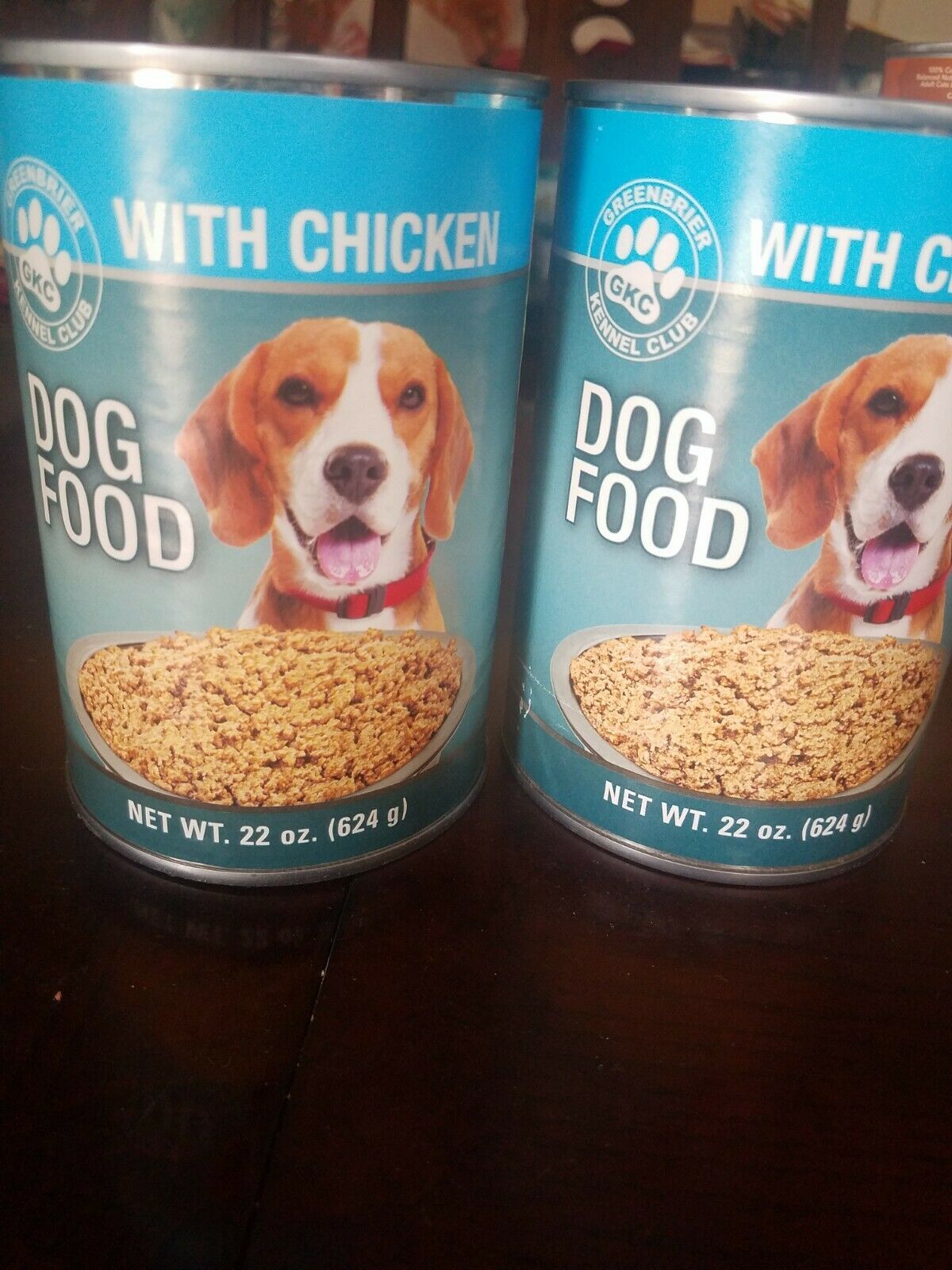 Greenbrier Kennel Club Dog Food 22 Oz. With Chicken set of 2 Dog Food
