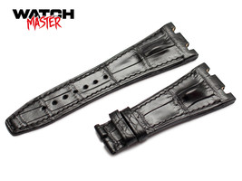 Original OEM Audemars Piguet Watch Black Genuine Croco leather strap 26mm 28mm f - $207.00