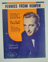 Pennies FromHeaven Bing Crosby Sheet Music 1936 - $5.00