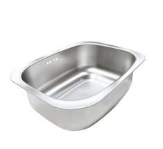 Silicook Stainless Steel Basin Dishpan Dish Washing Bowl Bucket Basket Tub image 1