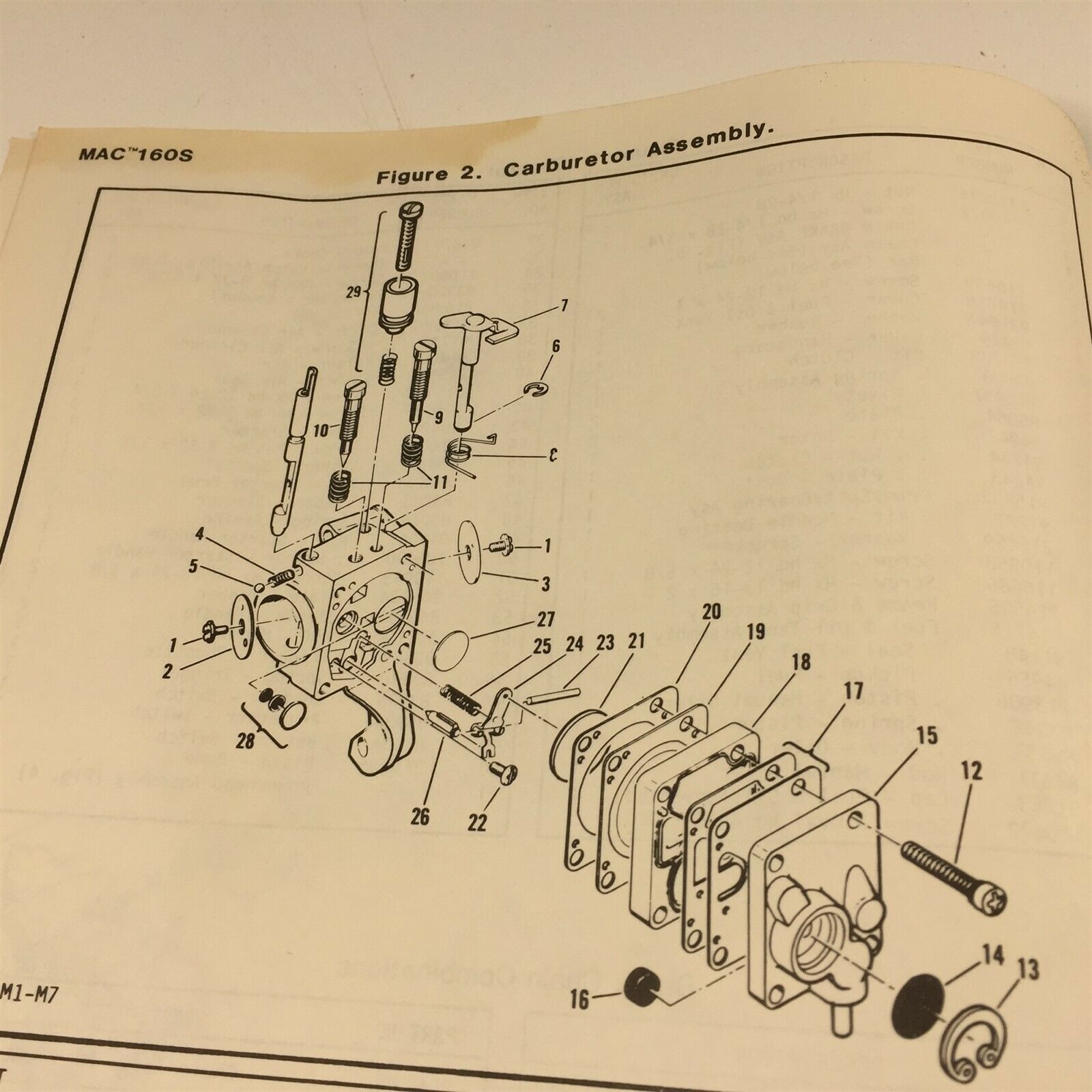 1983 McCulloch Mac 160S Chain Saw Illustrated Parts List 216989 ...