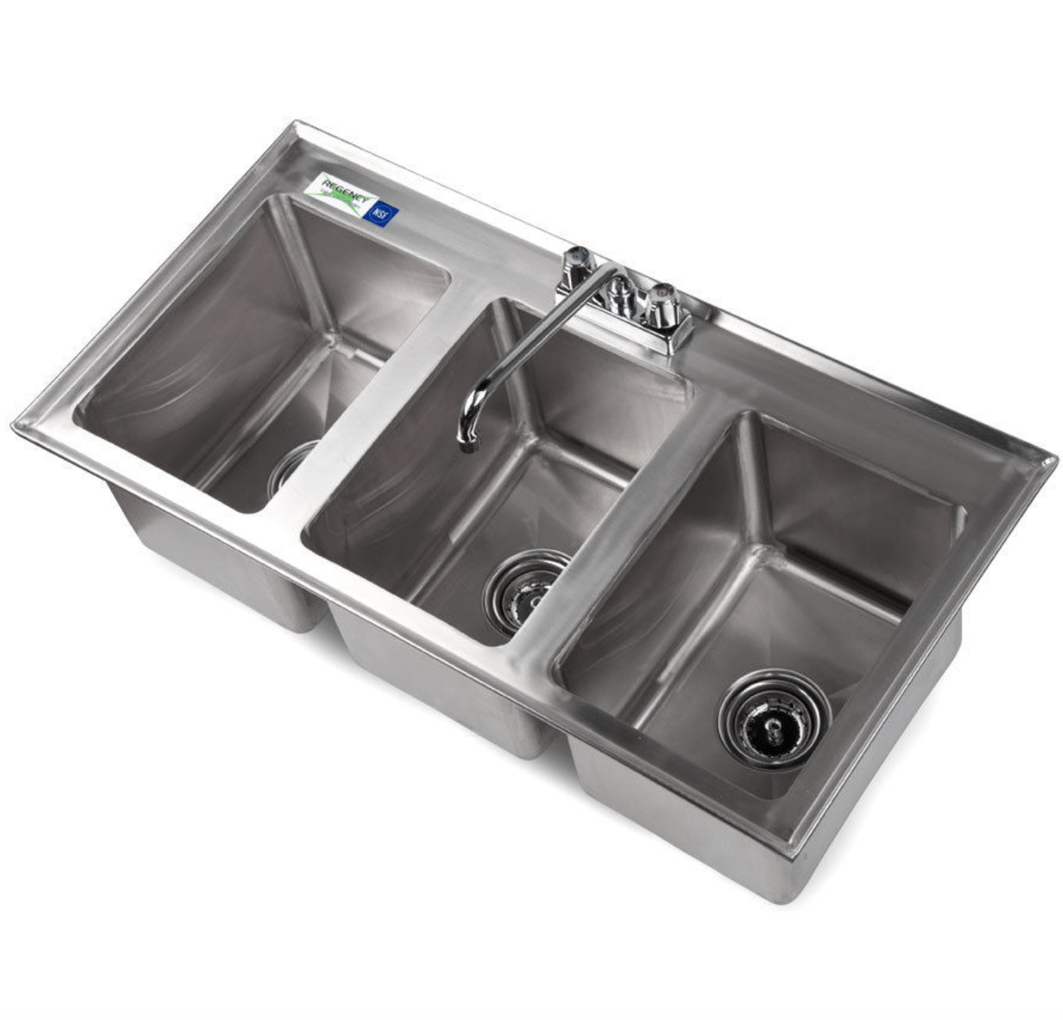 Regency 37" x 19" Stainless Steel Kitchen DropIn Sink FAST SHIPPI Sinks