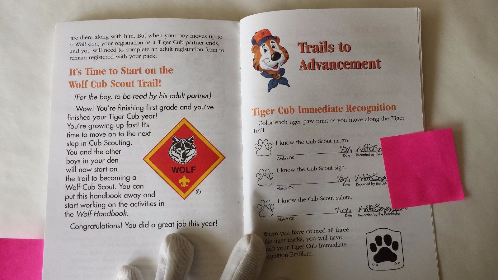 Cub Scout Tiger Cub Handbook 2001 ISBN and 50 similar items