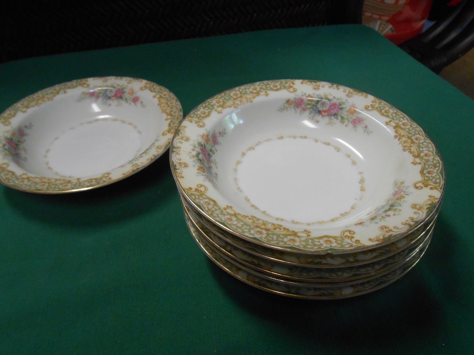 4 Berry Bowls Simple Elegance Japanese China Sauce Bowls Vintage Noritake