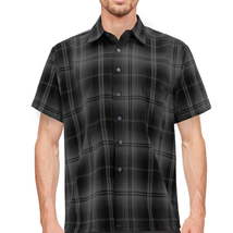 Men’s Classic Western Short Sleeve Button Down Casual Plaid Outdoor Shirt image 7
