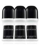 Avon Black Suede 2.6 Fluid Ounces Roll-On Antiperspirant Deodorant Trio Set - $10.98
