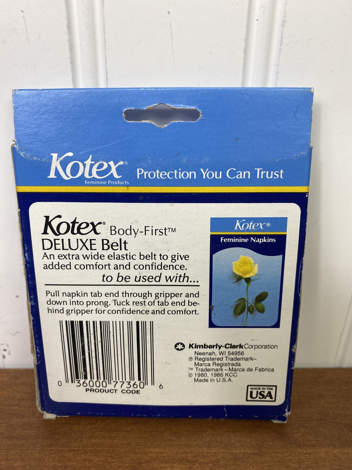 Vintage Kotex Deluxe Belt BodyFirst for Feminine Napkins Other