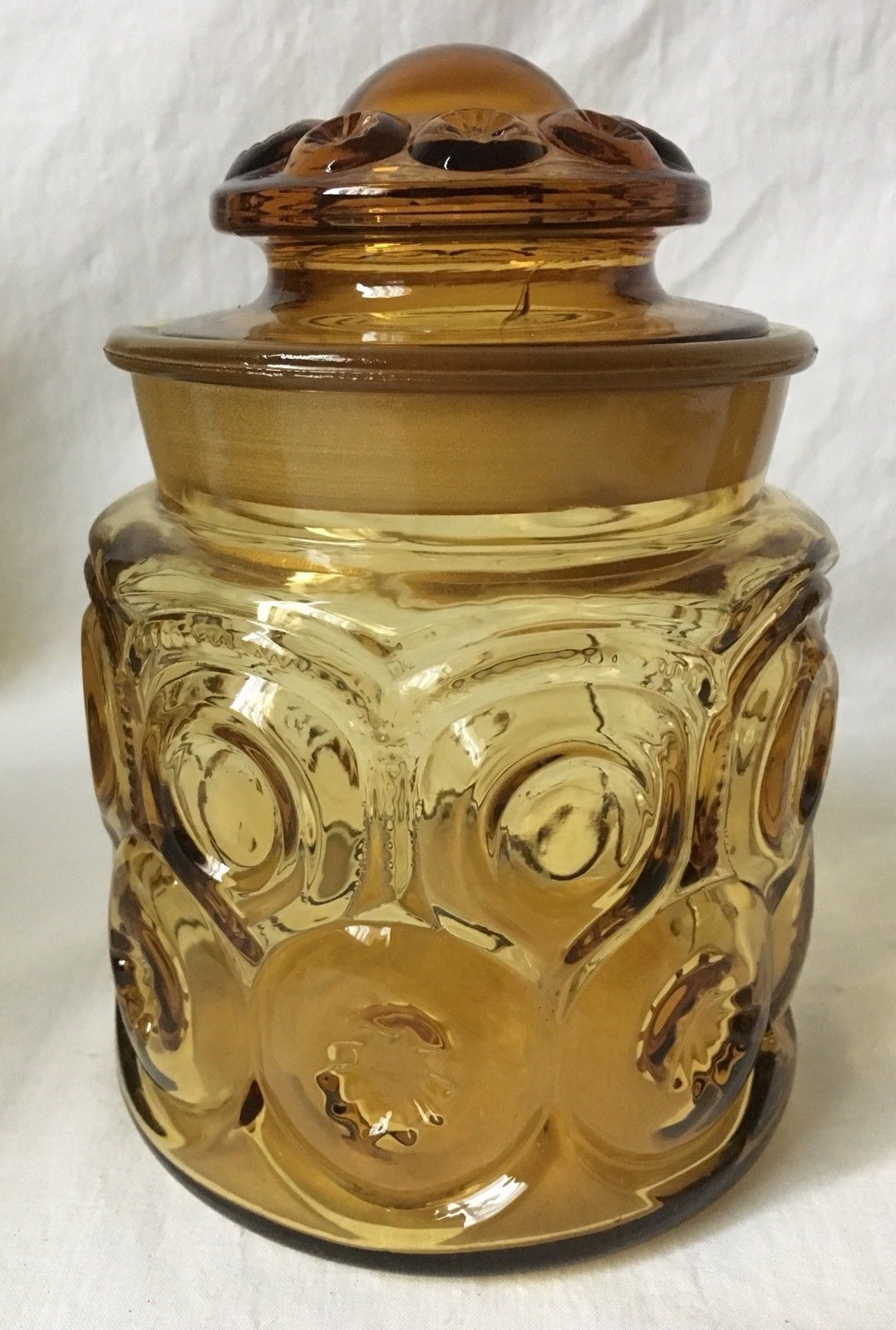 Vintage Amber Glass Canister Set Of 4 Le And 50 Similar Items Vintage Amber Glass Canister Set Of 4 Le Smith Moon And Stars