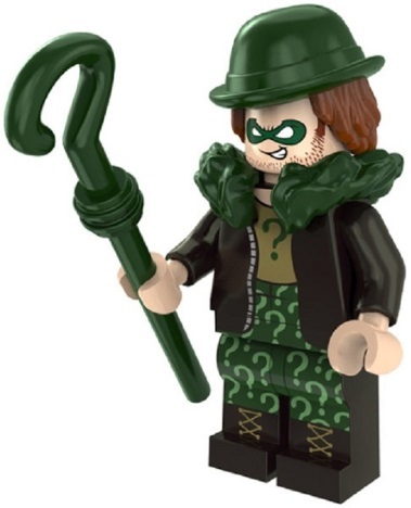 the riddler lego minifigure