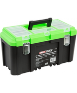 OEMTOOLS 22160 19&quot; Tool Box with Removable Tray, Black and Green  - $52.21