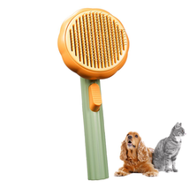 Pumpkin Dog Cat Comb Brush Grooming Hair Pet Brush Self Cleaning Slicker... - $16.28