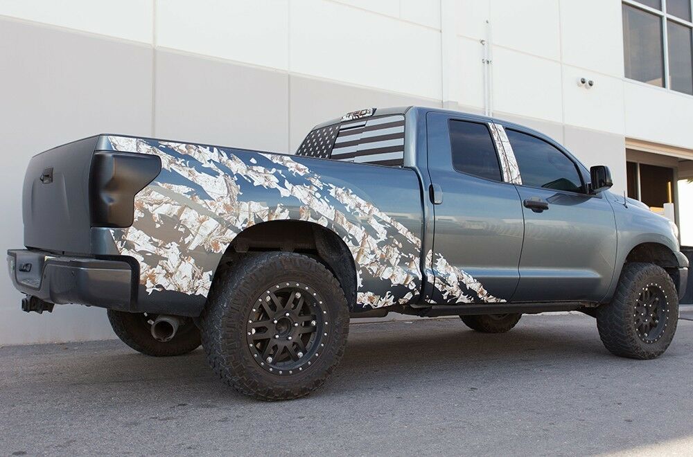 Vinyl Decal Shred Wrap Kit Fits: Toyota Tundra Double Cab 2007-2013 ...