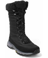 Eddie Bauer Women&#39;s MICROTHERM 3.0 BLACK SIZE 9.5 LEATHER WINTER BOOTS $140 - $100.00