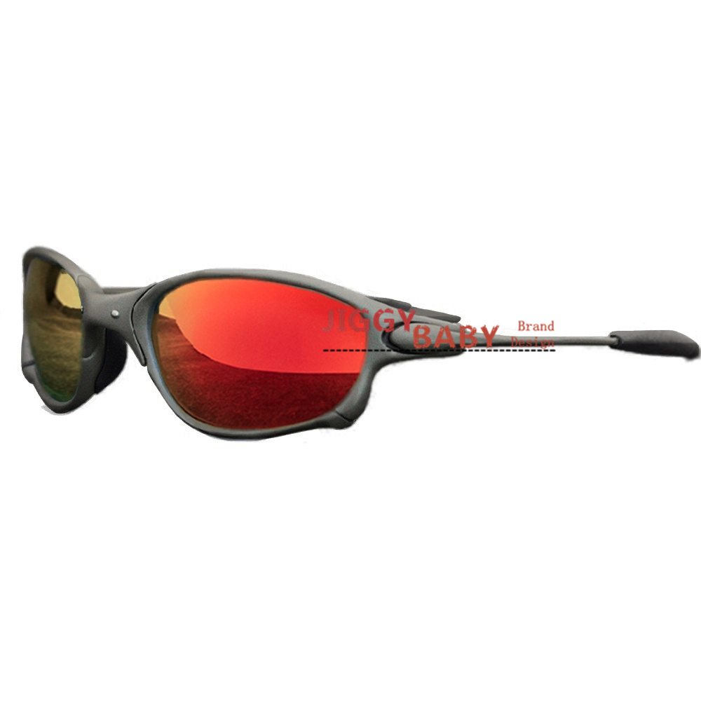 Top X-Metal Juliet xx Sunglasses Polarized Sports Riding Cycling Ruby Red Mirror