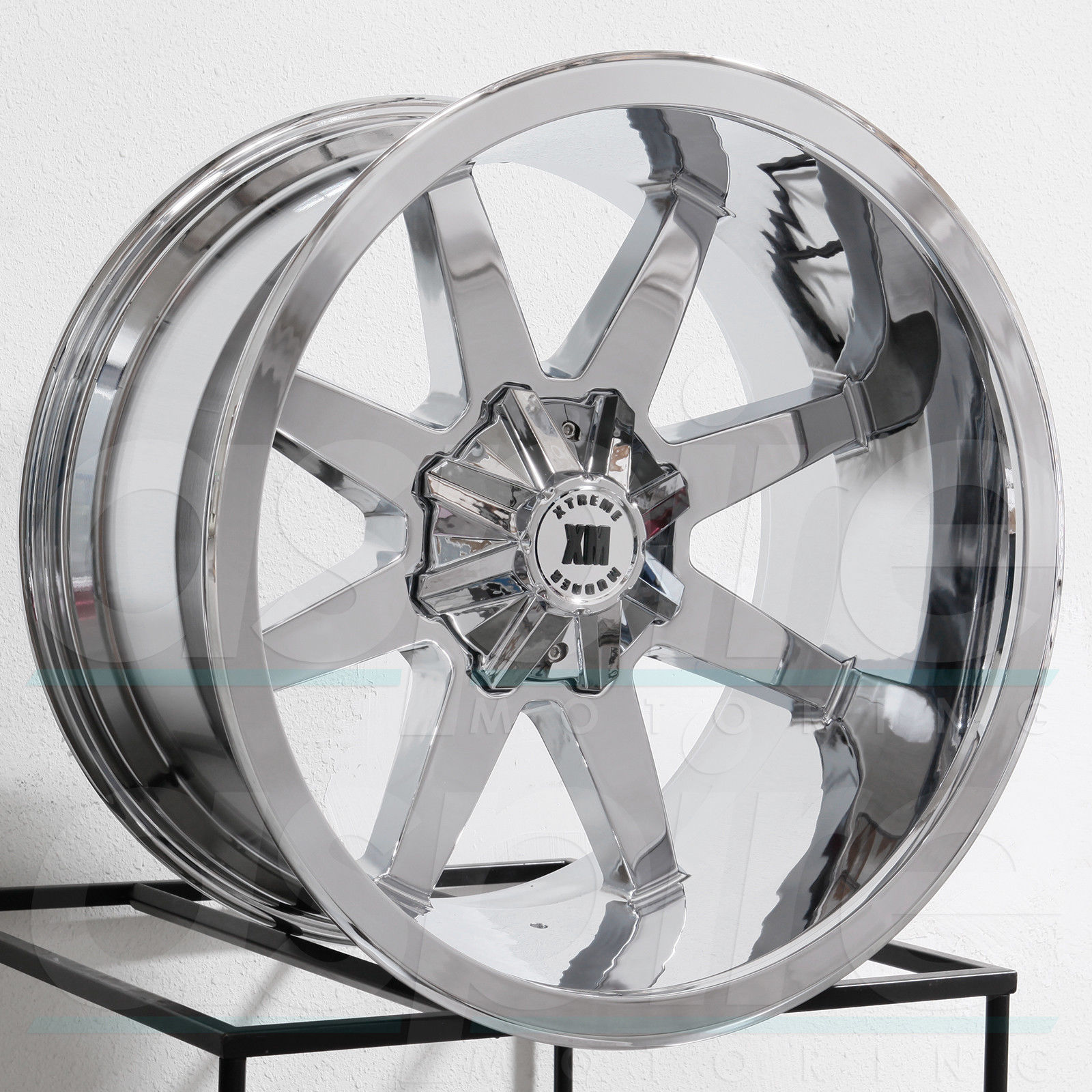 One 24x14 Xtreme Mudder XM304 5x5.5/5x150 -76 Chrome Wheels Rims - Wheels