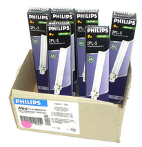 LOT OF 6 NIB PHILIPS PL-S COMPACT FLUORESCENT LAMPS 827/2P, 9 WATTS 10000 HRS