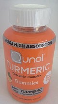 Qunol Turmeric Complex 500 mg Gummies - Creamy Orange 60 cts exp 03/23