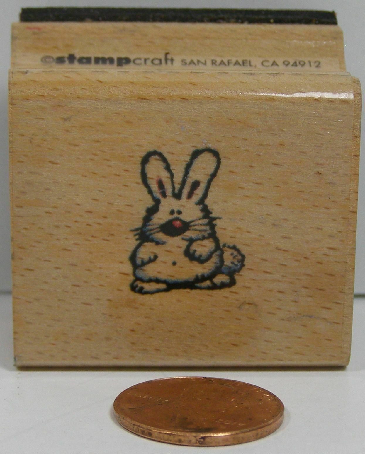 Rubber Stamp Stampcraft 440D249 Bunny 1-1/2X1-1/2"   BAU - $3.99